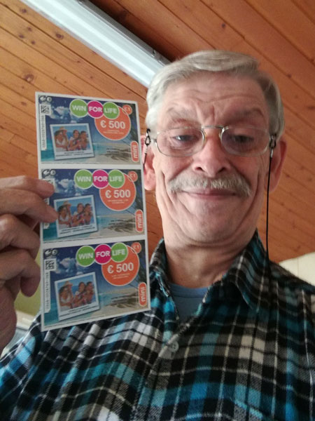 Photo d'Alain, gagnant de 3 Win For Life grâce à l'application Android WahOO